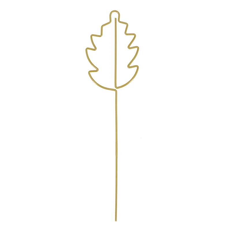 Esschert Design Indoor Garden Plant Support Stake Indoor Geometric Trellis Plant Support Leaf