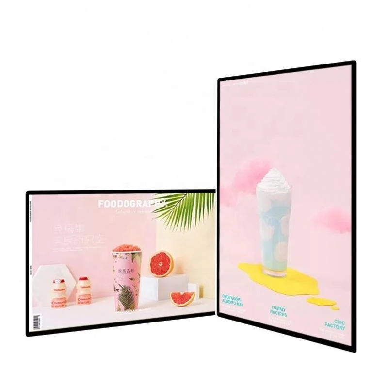 smart Indoor Lcd Monitor Advertising Display Screen Digital Signage Ads Player