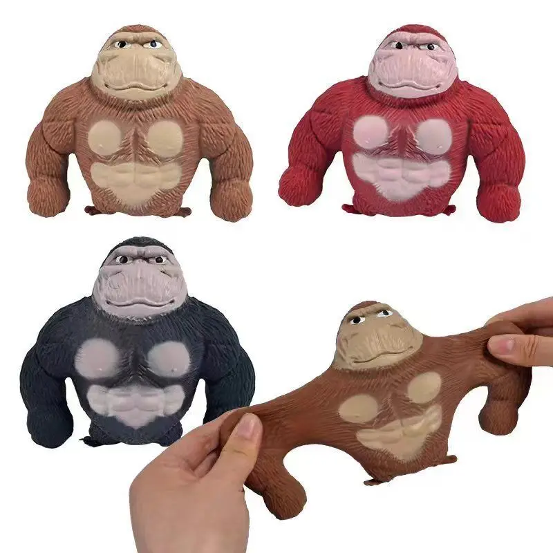 Factory Direct Fun Funny Squishy Monkey Figure Elastikorps Gorilla Stress toys