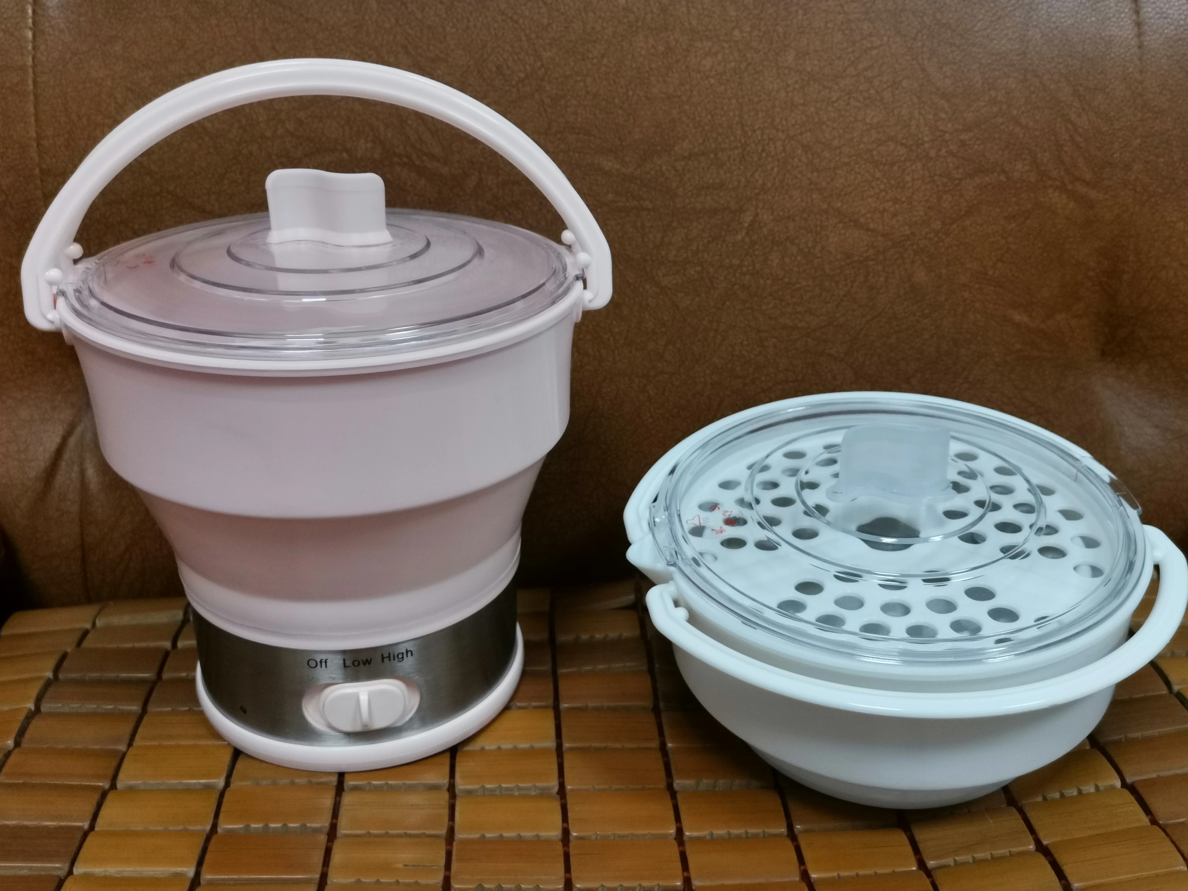  Складной чайник из пищевого силикона дорожный 0% BPA