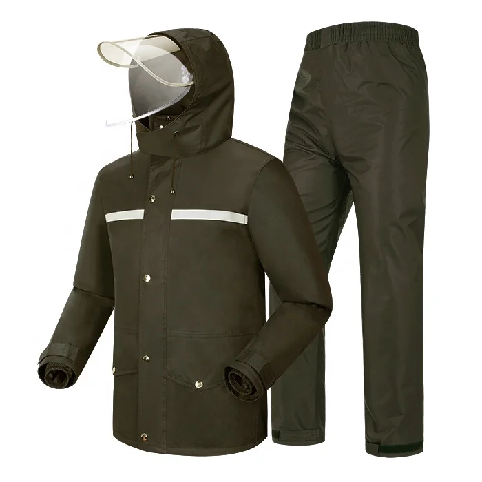 Tianwang Rain Suit Jacket and Trousers Suit Raincoat Unisex Outdoor Waterproof Anti-storm