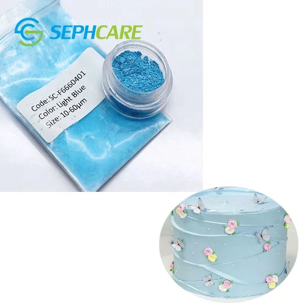 Sephcare Food Coloring Candy Pearl Mica Powder Gold Edible Glitter Food Additive for cakes