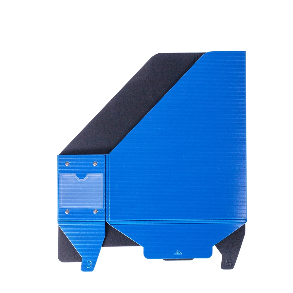 Desktop plastic file rack simple magazine rack foldable classified storage folder