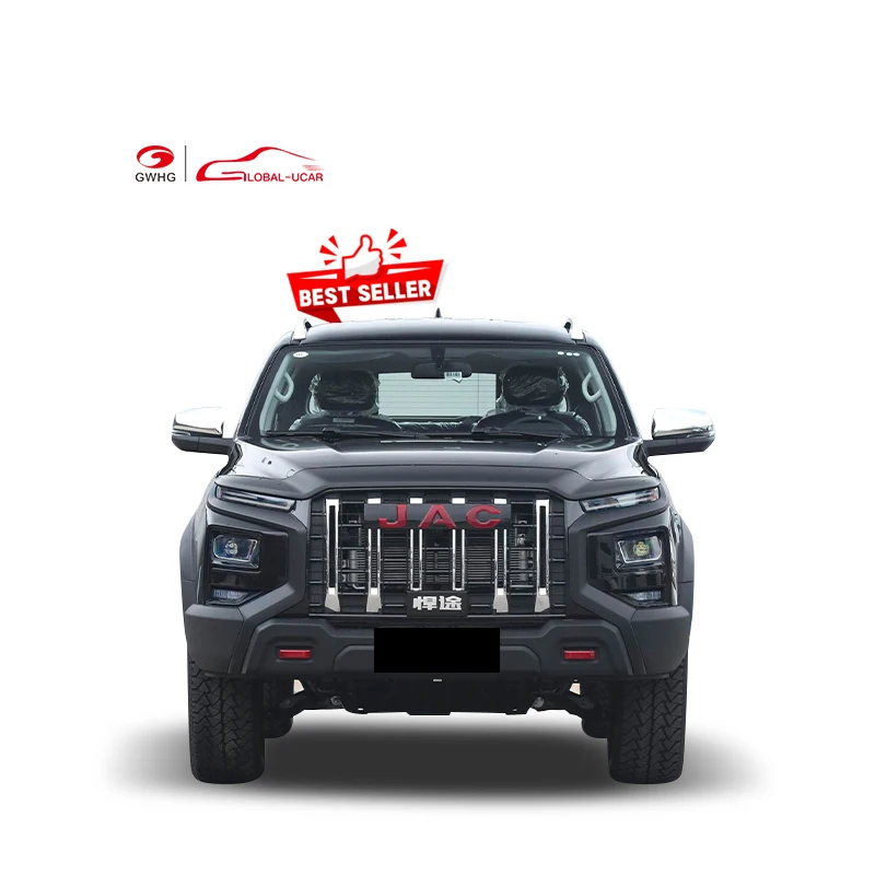 Hot Sale Full Size 2024 Jac Pickup Truck 4X4 Double Cabin Jianghuai Hantu Gasoline And Diesel Pick Up