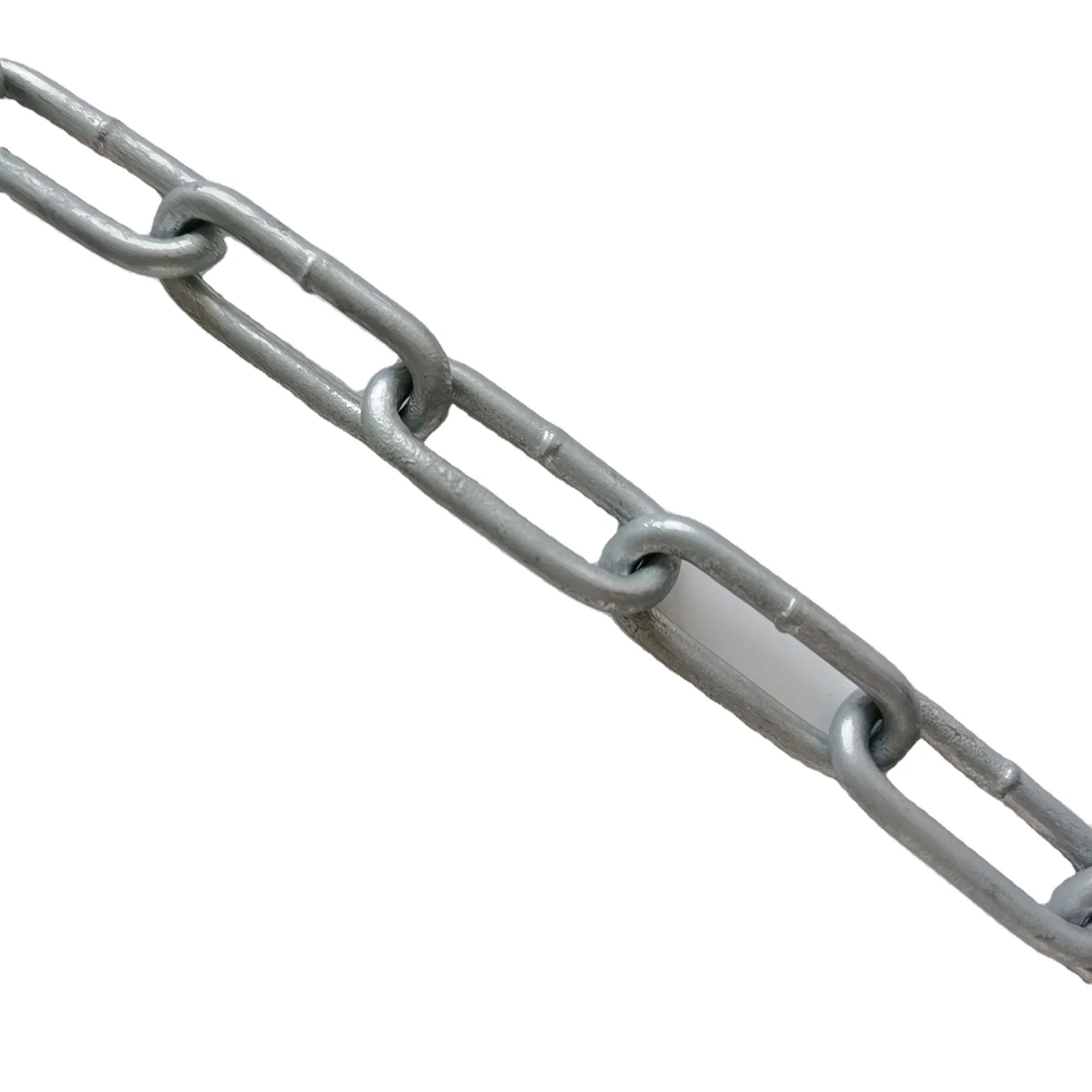 Smooth Welding 5MM Hot Dip Galvanized Steel DIN763 Long Link Chain