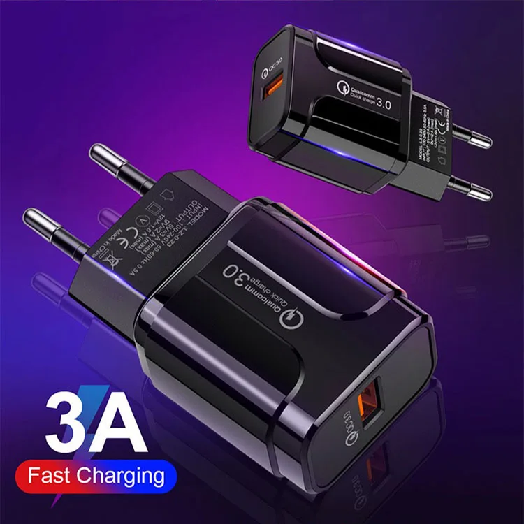 
Wholesale OEM UK US EU 2.4A Travel Charger USB Mobile Charger for Iphone samsung Universal USB Wall Charger 