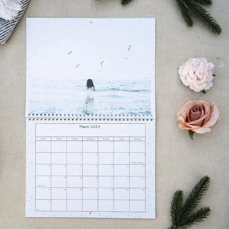 Wholesale Custom Tear Off Business Calendar 2024 New Year Weekly Monthly Planner Daily Large Wall Calendar Printing With Logo