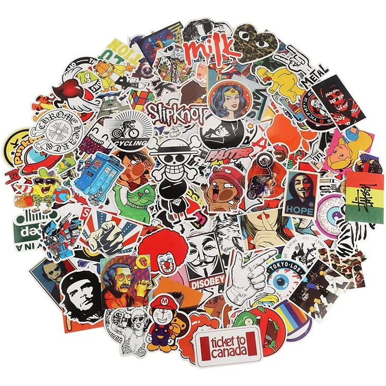 Amazon hot sale high quality Sun Protection and Waterproof DIY Fashional Cute PVC Stickers