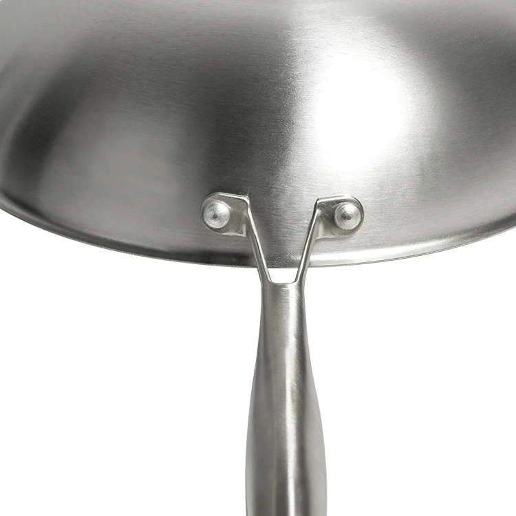 201 China Induction Cooker Honeycomb Stainless Steel Wok