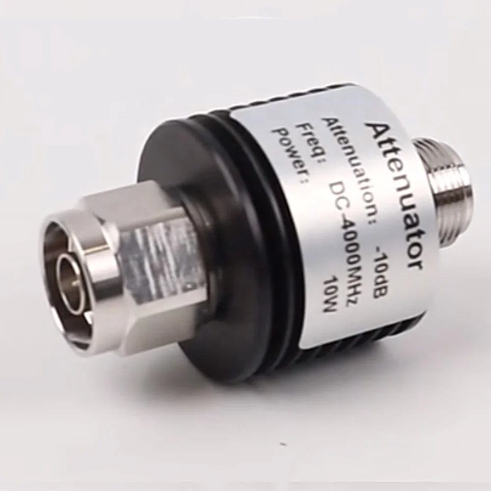 N type attenuator 6dbi 5dbi 30dbi 10 dbi 3db 1db 5db 40db 3GHz 5w 50 watt 7/16 DIN 4.3-10 Mini N Male to N Female attenuator
