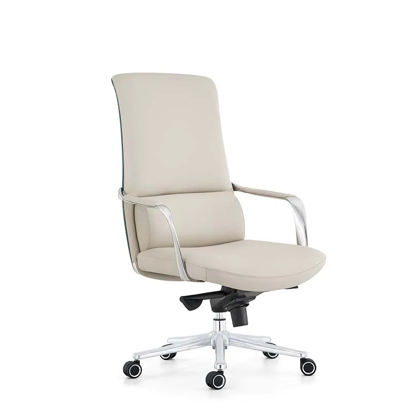 Luxury Modern Adjustable Swivel Manager Executive Ergonomic Genuine Leather Recliner Office Chair