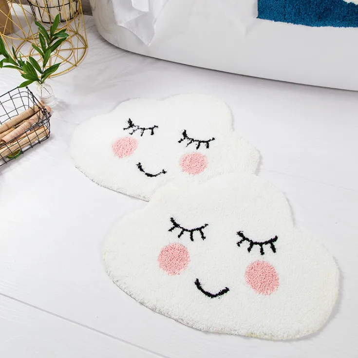 Popular cartoon design decorative cloud lovely baby creeping mat