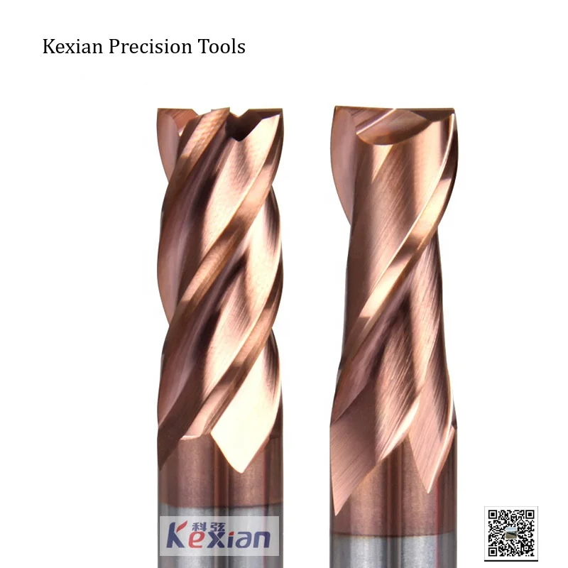 Wholesale price tungsten Carbide Straight Milling Cutter 4 mm CNC Cutting Tools 2Flute diamond ends extended reach Flat End Mill