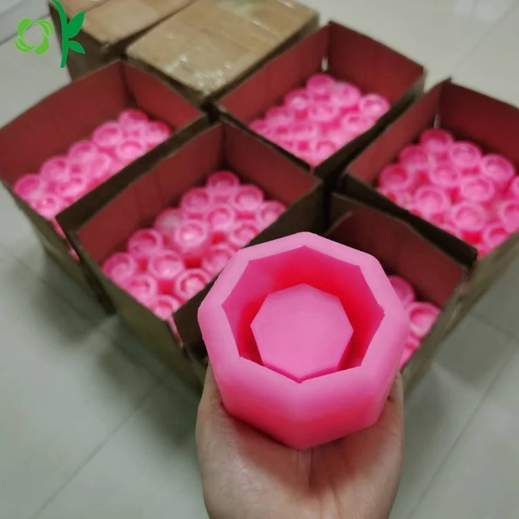 OKSILICONE Silicone Concrete Clay Pots Mold Planter Silicone Mould Table Crafts Making Flower Pot Molds for Home Decoration