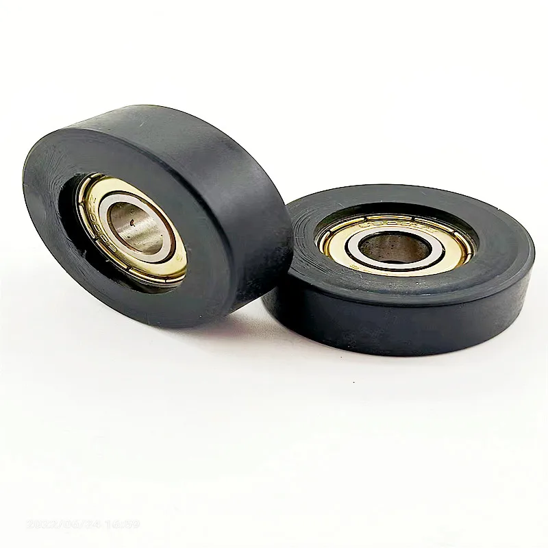 Type 6000 Customized Plastic Flat Belt Bearing Pulley/Sheave with Stable Silent Factory Supply Bearing Size 10*40*13 mm