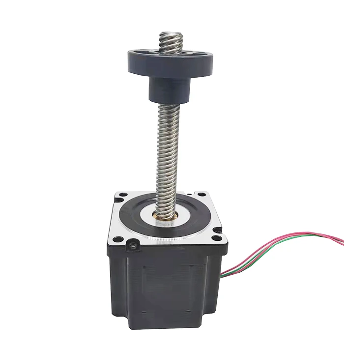 12.7mm lead 1.8 degree step angle 50KG thrust 86mm NEMA34 linear hybrid stepper motor with lead screw and nut