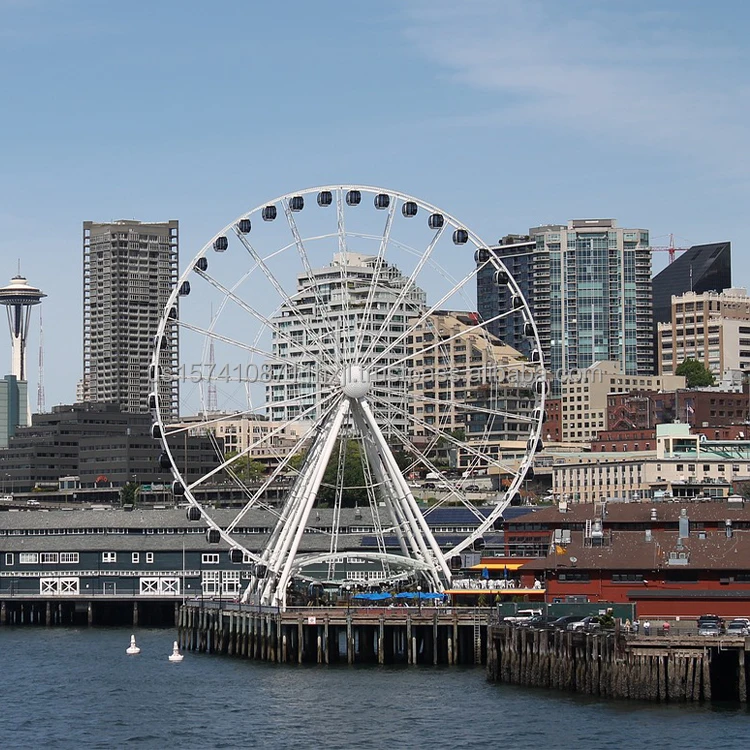 Park Attraction Rides Big Outdoor Playground Rides 88m Sightseeing Ferris Wheel For Sale
