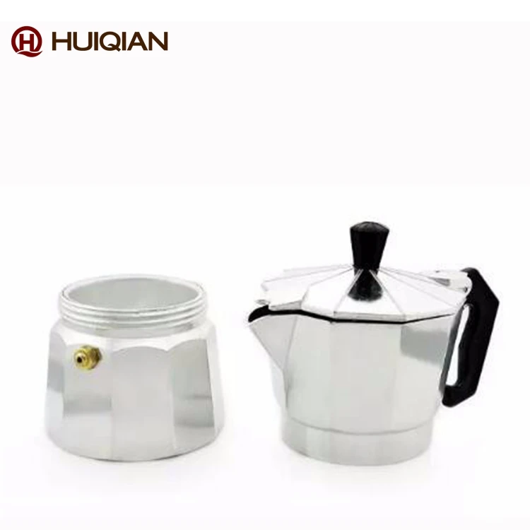 High quality 3 cup portable aluminum italian espresso coffee maker