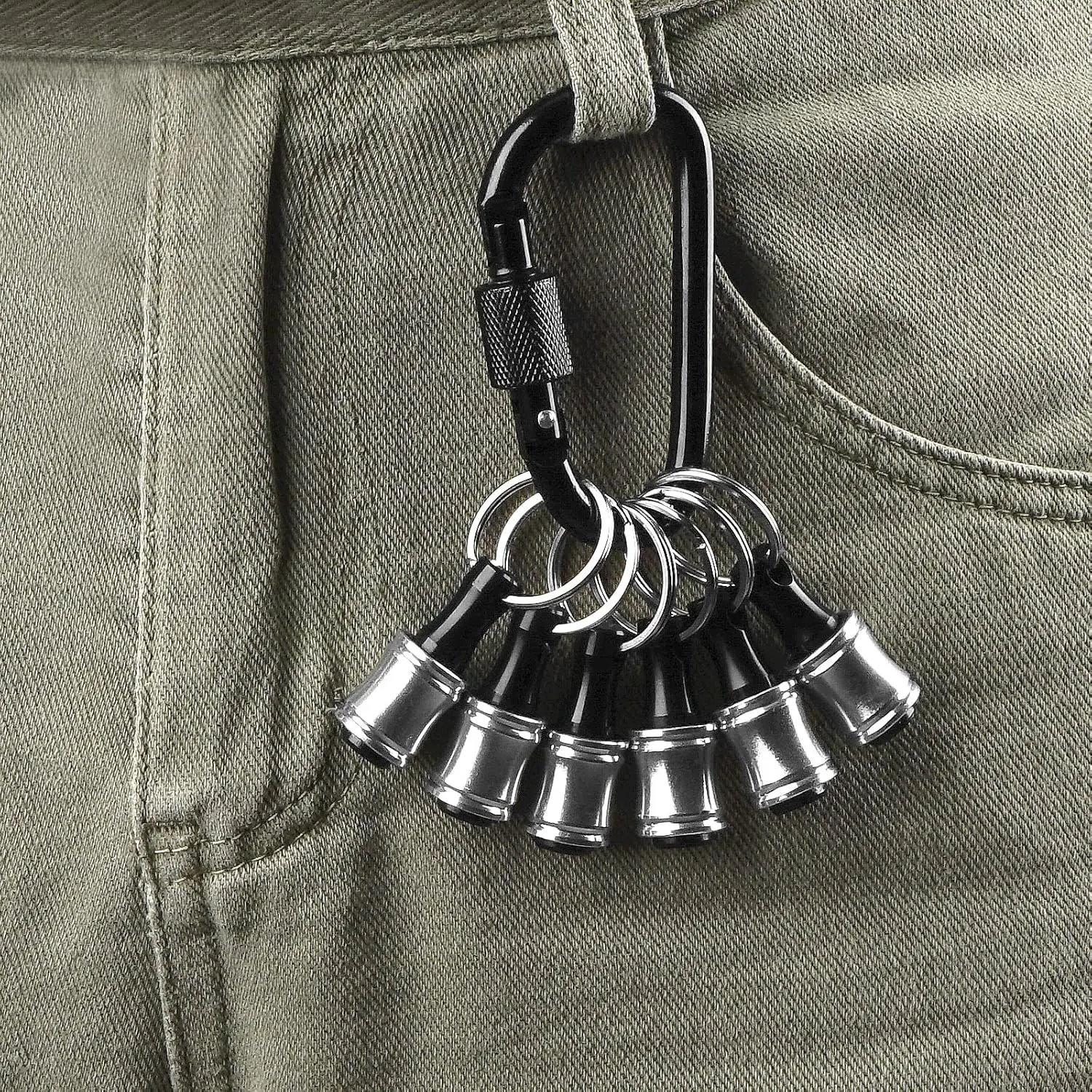 1/4 Inch Bit Holder Keychain Hex Screwdriver Bits Extension Bar Quick Change for Most Electric Drill Bit Hand-held Screwdrivers