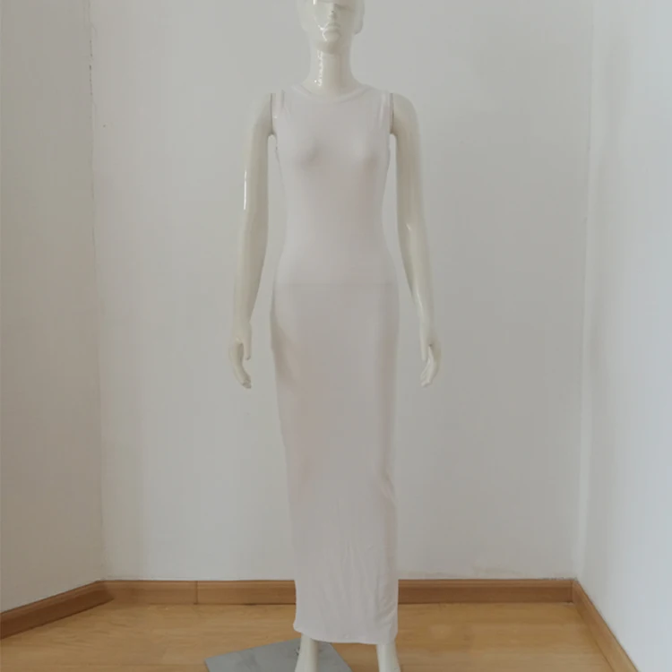 Dresses Women Custom Soft Lounge Adjustable Spaghetti Strap Backless Slip Cami Under Tank Top Mini Bodycon Dress