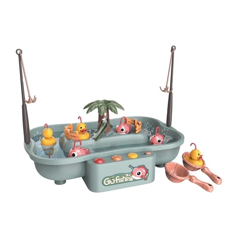 Оптовая продажа, интересный игровой набор для рыбалки, вращающаяся электрическая мини-рыба, игрушка в подарок