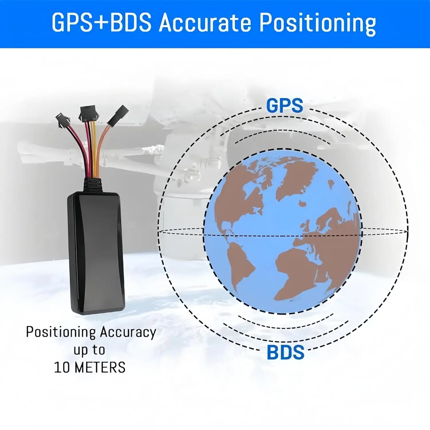GT06 GPS Tracker for Vehicles Hidden Real-time Anti-Theft Car GPS Tracker with Remote Oil/Power Cut Off, ACC SOS Alarm