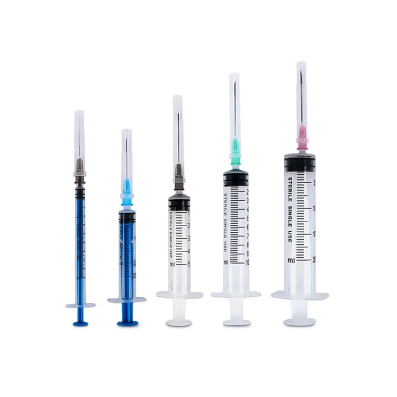 1ml 3ml 5ml 10ml 20ml 60ml disposable syringe with needle