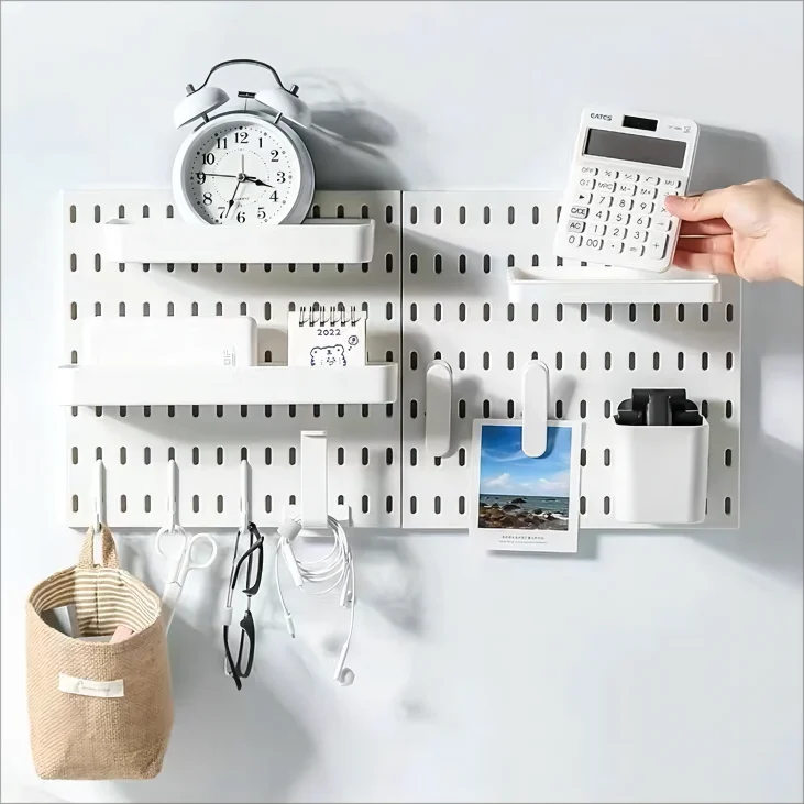 Pegboard Kit Wall Organizer Boards And Accessories Combination Hanging Peg Board Wall for Home Office Kitchen