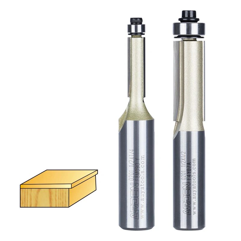Arden Professional Bearing Shank Flush Trim Carbide Router Bit Trimming Milling Cutter For chipboard 10201014