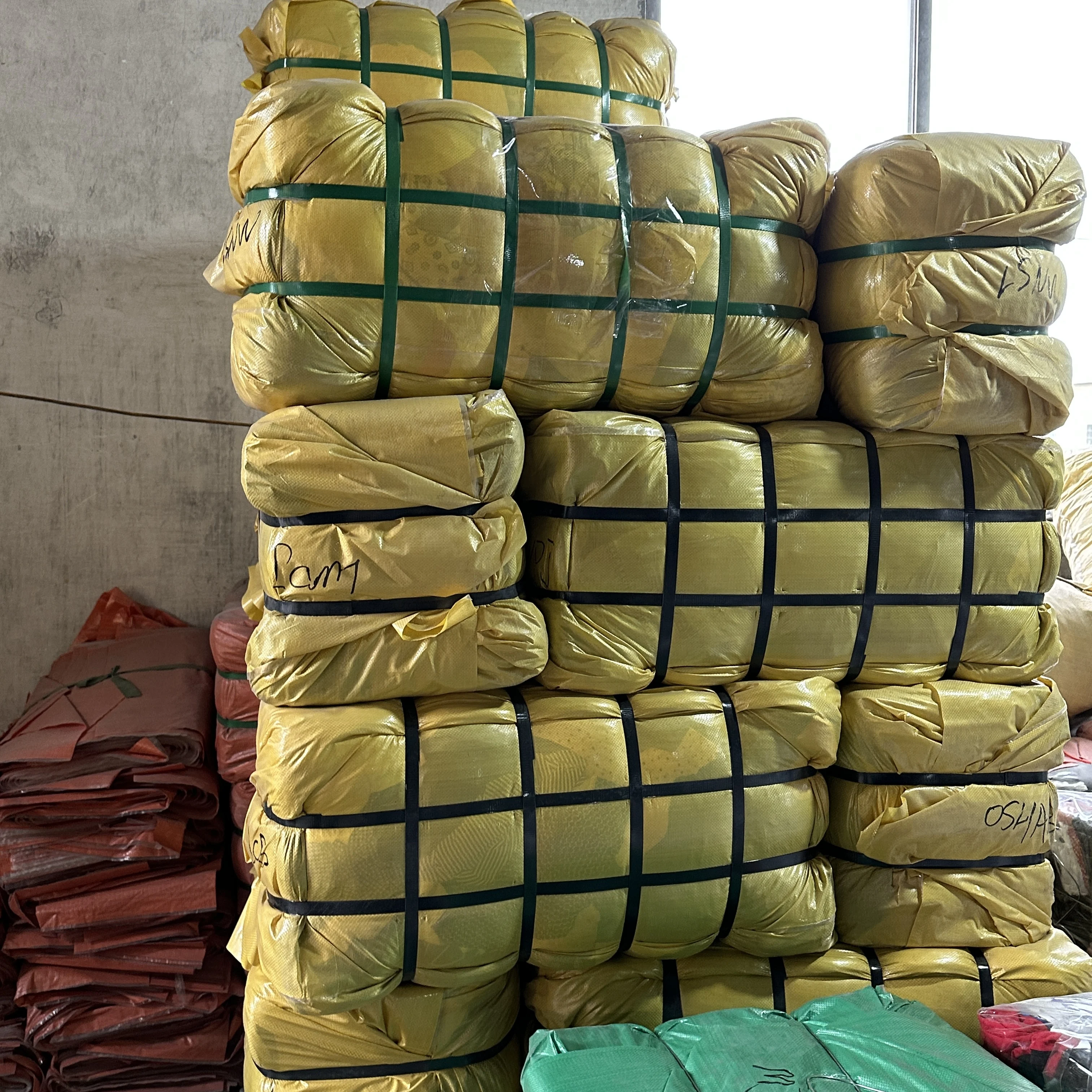 Fashion used man jeans pants second hand man loose wide legs jeans in stock