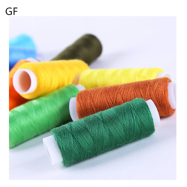 Wholesale High Strength Household 40 2 Sewing Thread 24 Colors Per Bag 100% Polyester Sewing Thread For Garments