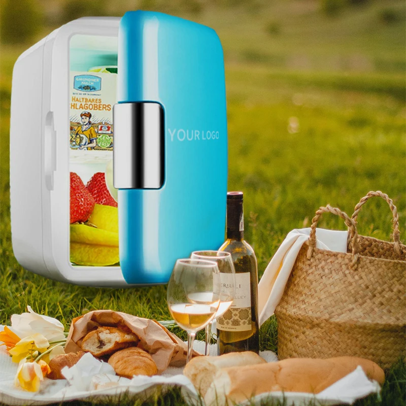 
In-car use mini refrigerator 4L car and home dual-use small beauty refrigerator semiconductor refrigerator 