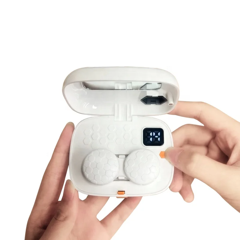 Latest travel eye contact lenses case eyekan automatic contact lens cleaner machine with timer