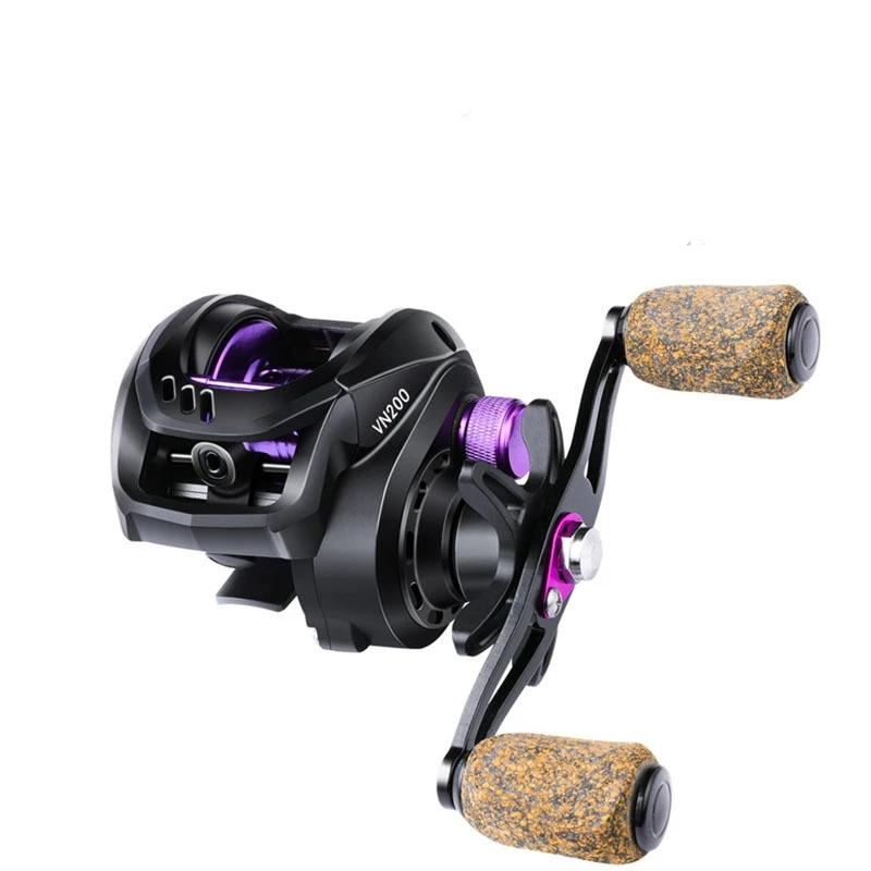 6.5:1 Gear Ratio 5.5KG Max Drag Fresh Saltwater Magnetic System Left Right Hand Wheel BK Fishing Bait Casting Reel