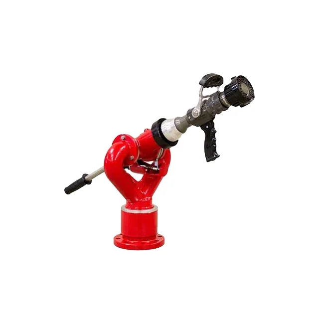 Manual Straight Stream Fire Monitor with Quad Stacked Tips Nozzle