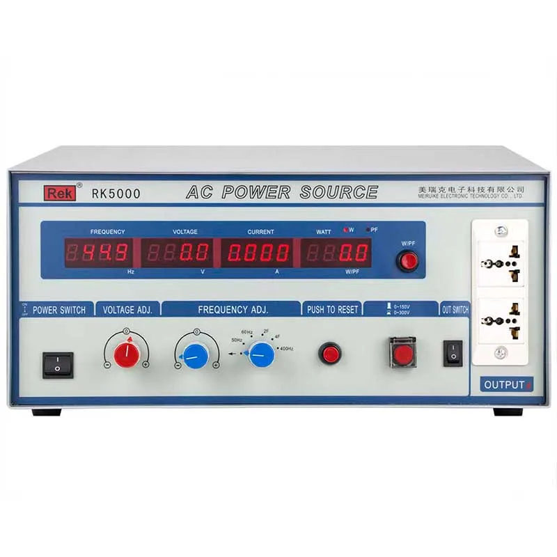 Chinarek AC Power Source RK5000 adjustable Variable frequency power supply meter Pressure Hipot tester Resistance Electronics