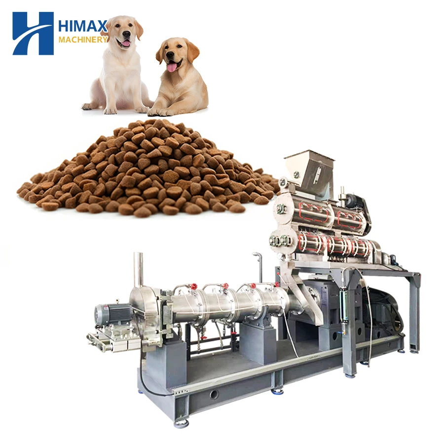 Full Automatic Dry Pet Food Processing Machines Kibble Dog Food Making Machine Production Line