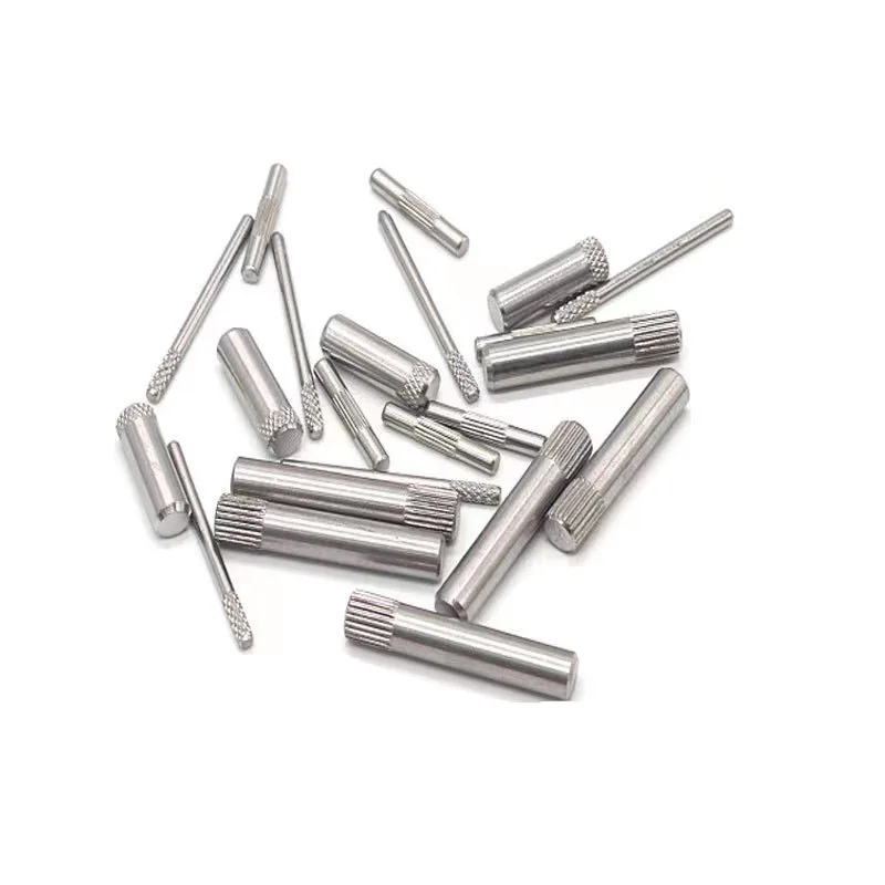 OEM High metal  Cnc knurl dowel pin dowel pin cylindrical 7mm hardness stepped threaded flat head dowel pin