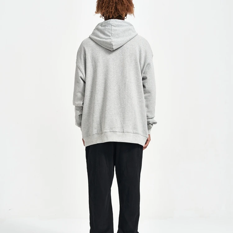 Custom blank classic hooded cotton men sweatshirt plain high quality street wear pull over hoodies