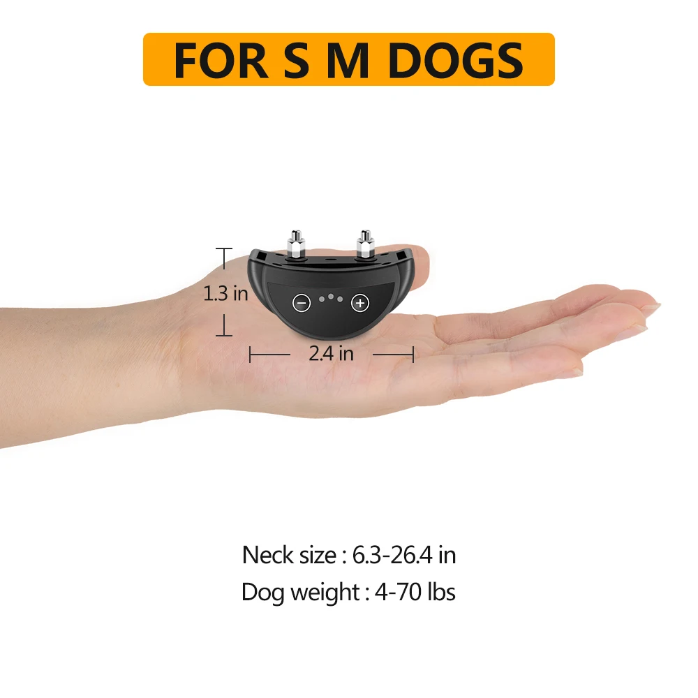 Static Shock Rechargeable Dog Bark Stop Collar Anti Barking Collar Anti Bark Collar Device For Dog