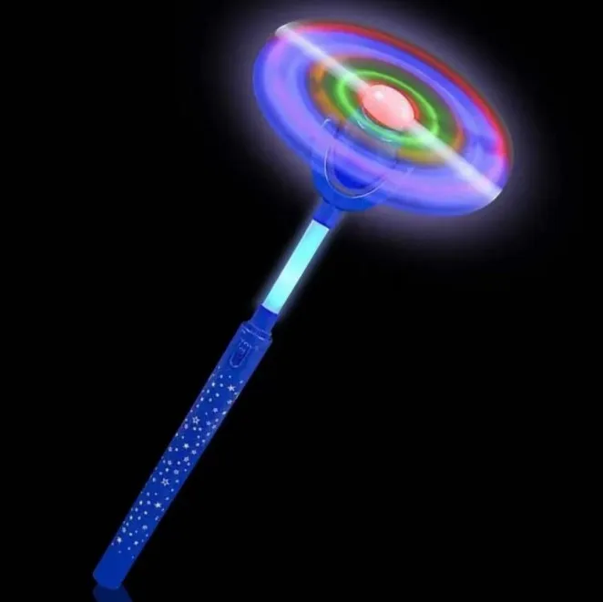 2022 Factory Sale Novelty Light Up Windmill Toy Small Windmills For Sale LED Flashing Windmill  Light Up Magic Wand Toy for Kids
