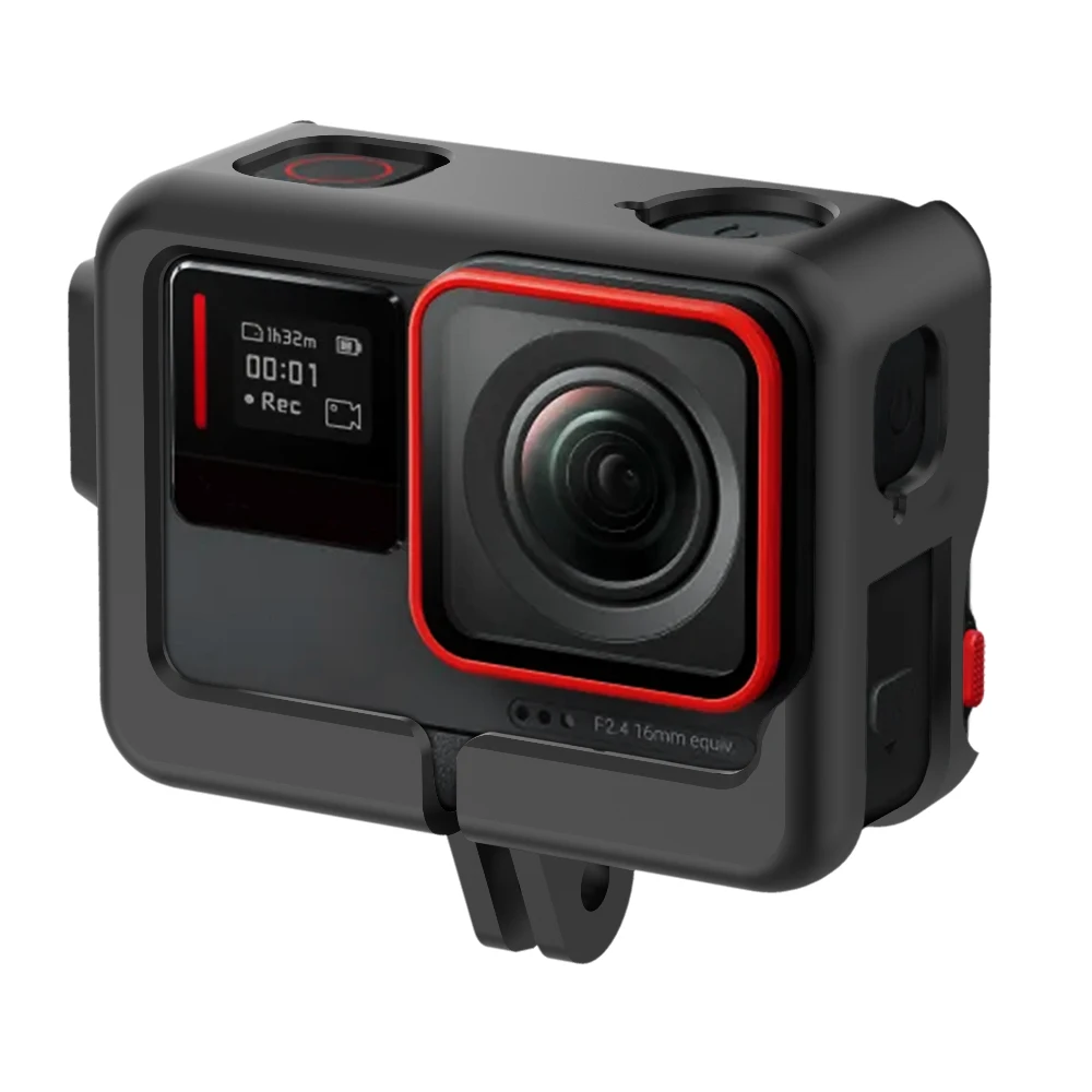 Telesin action camera accessories with Cold shoe interface plastic frame protective case for insta360 ACE cameras