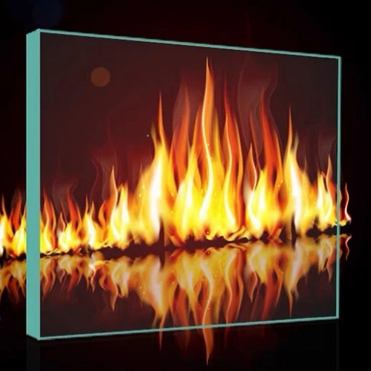 Special High Temperature Resistant Clear Tempered Safety Fireplace Refractory Pyroceram Glass