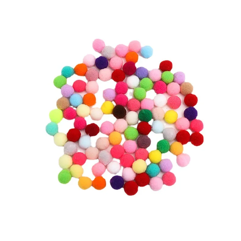 Bview Pompoms 10mm 15mm 20mm 25mm DIY Pom Poms Ball Furball Home Decor Sewing Supplies