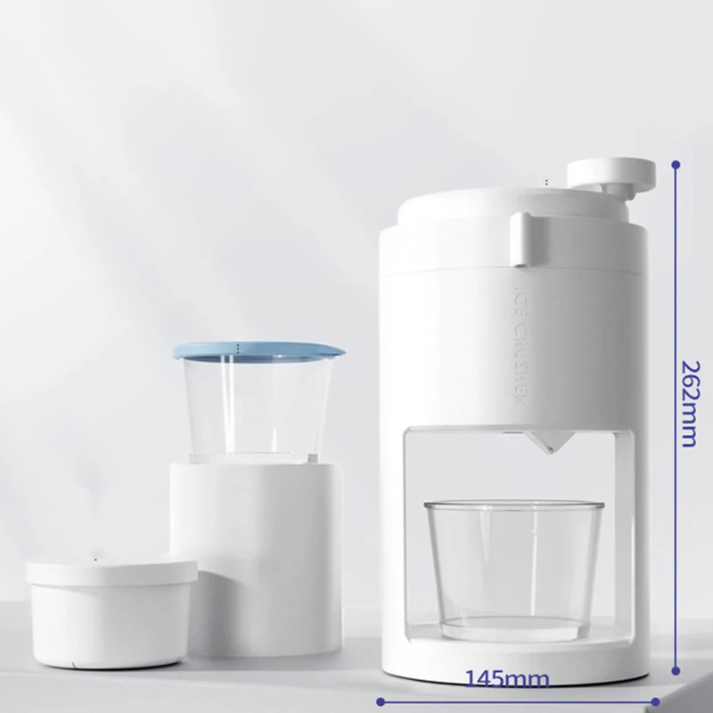 Portable Shaved Ice Machine Manual Snow Cone Machine Ice Crusher Machine Ice Cube Tray Kitchen Tool