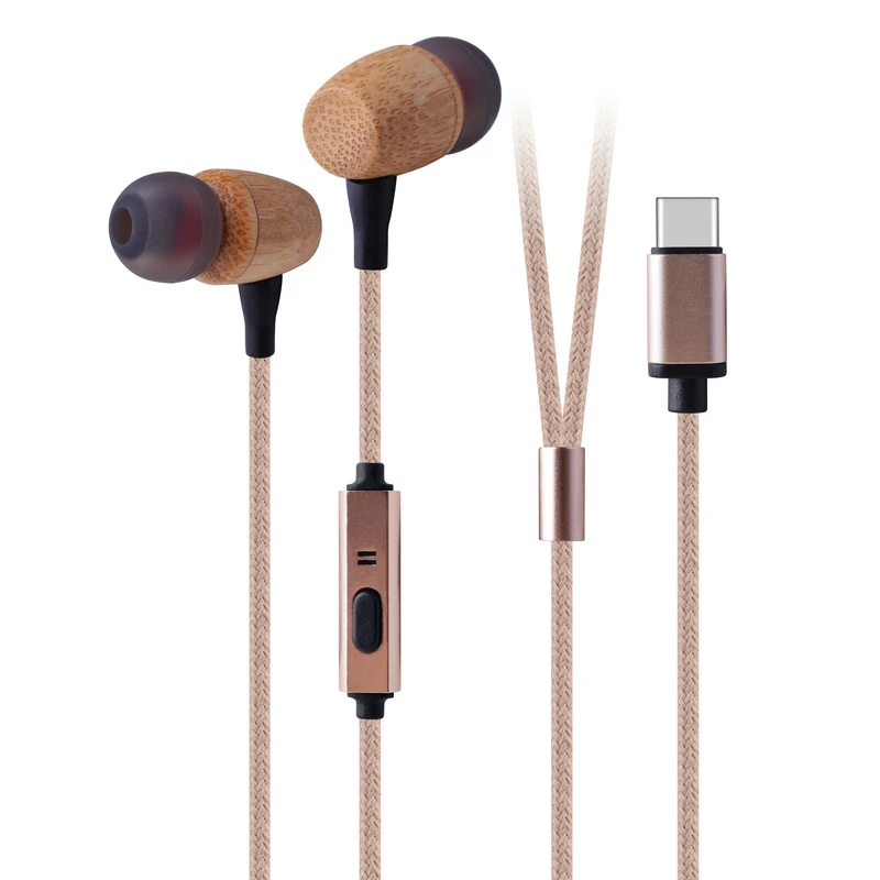 Custom  Bass Colorful Noise Cancelling Eco Friendly Products Bsci Biodegradable Headphones Wired Earphones With Microphone
