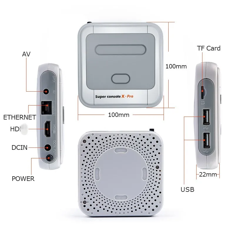 Games Retro Mini TV Box Video Game Player For PS1/N64/DC Super Console X Pro 50+ Emulator 50000+