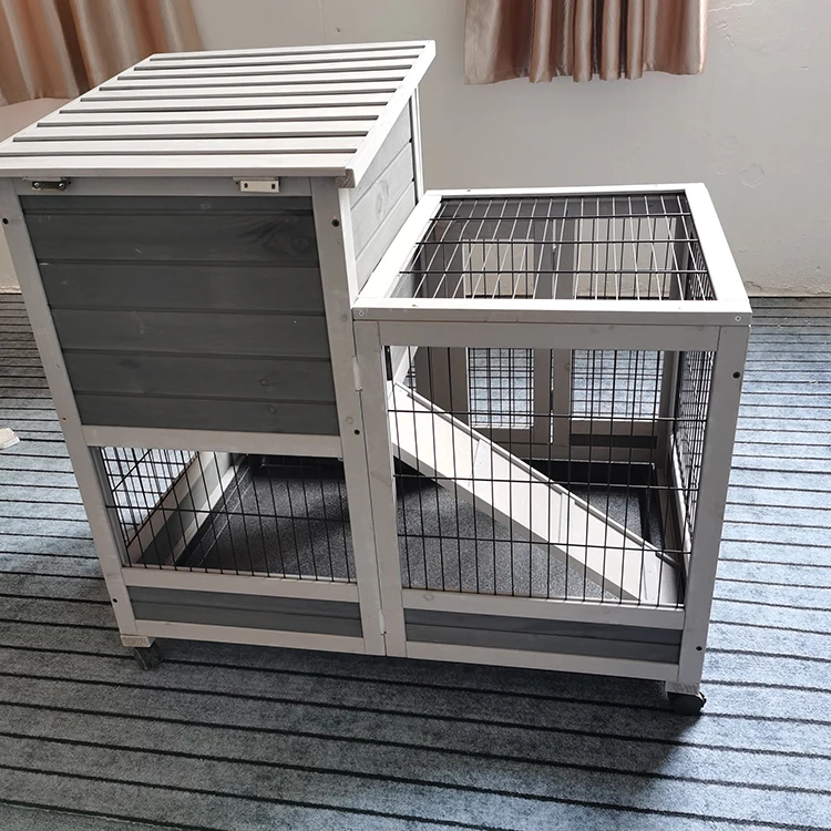 Chicken Coop Rabbit Hutch Indoor Outdoor Bunny Cage Rabbit Hutch Wood House Pet Cage for Small Animals