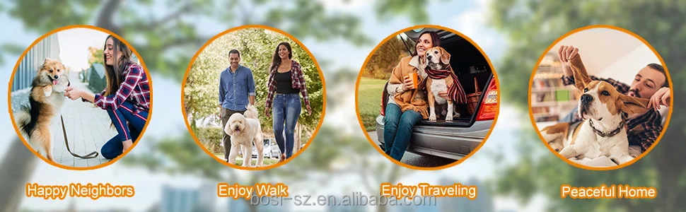 Anti-Shock Dog Collar with Sound Sensor and LED Display Features Vibration Modes Made of Durable Plastic