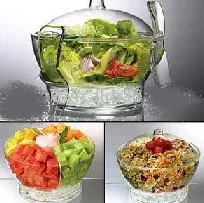 Высококачественная охлаждаемая сервировочная Салатница YHTV000567 с купольной крышкой и сервировочной посудой емкостью 6,5 кварты